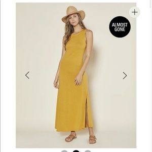 Outerknown Neptune Tank Dress XS saffron